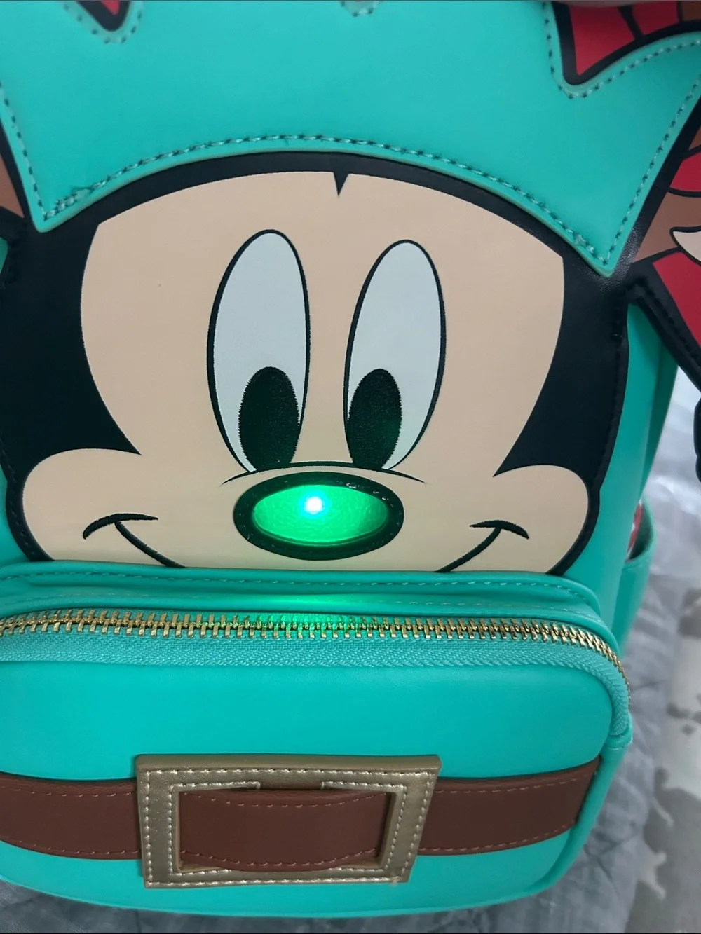 NWR Disney Loungefly Mickey Light Up Reindeer Backpack